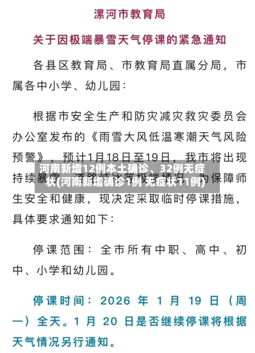 河南新增12例本土确诊、32例无症状(河南新增确诊1例 无症状11例)-第3张图片