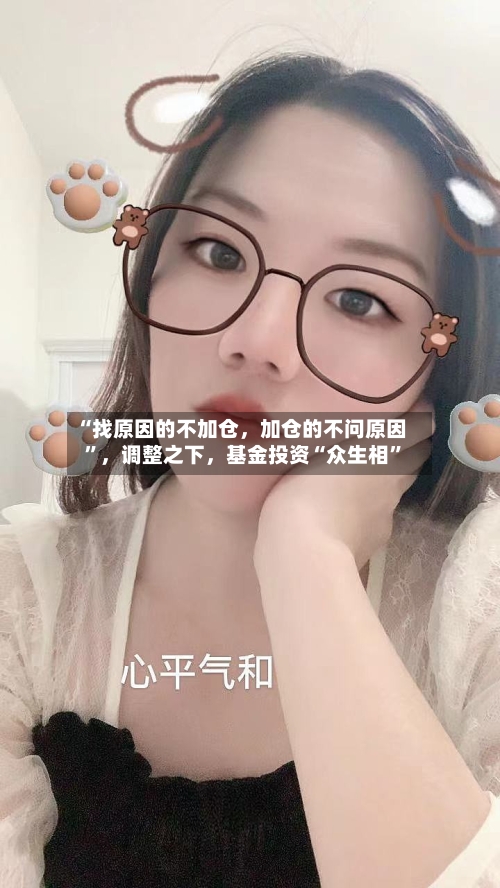“找原因的不加仓	，加仓的不问原因”，调整之下，基金投资“众生相”-第3张图片