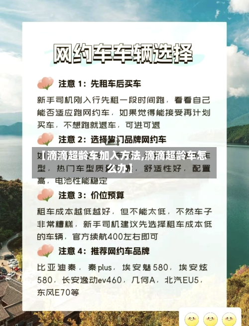 【滴滴超龄车加入方法,滴滴超龄车怎么办】-第2张图片