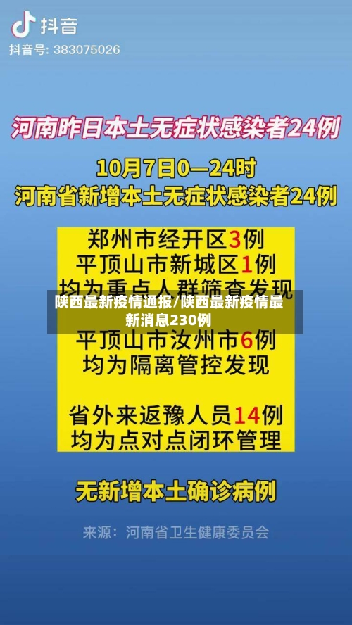 陕西最新疫情通报/陕西最新疫情最新消息230例