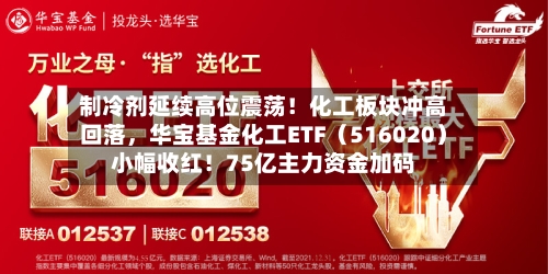 制冷剂延续高位震荡！化工板块冲高回落	，华宝基金化工ETF（516020）小幅收红！75亿主力资金加码-第3张图片