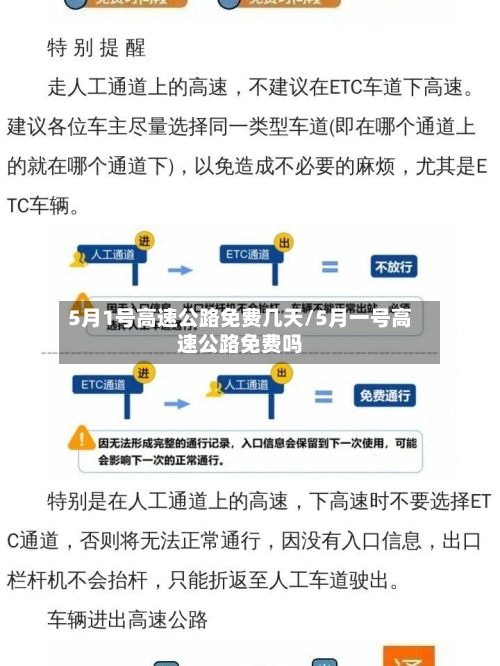 5月1号高速公路免费几天/5月一号高速公路免费吗-第2张图片