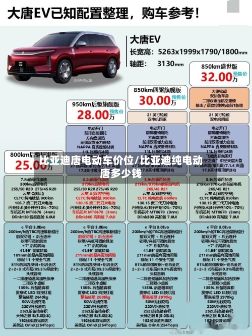 比亚迪唐电动车价位/比亚迪纯电动唐多少钱